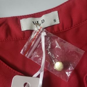 Victoria Leland Designs red blouse